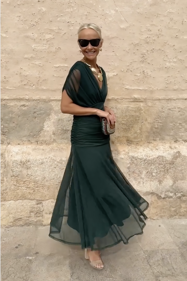 Vestido Bella Escote en V