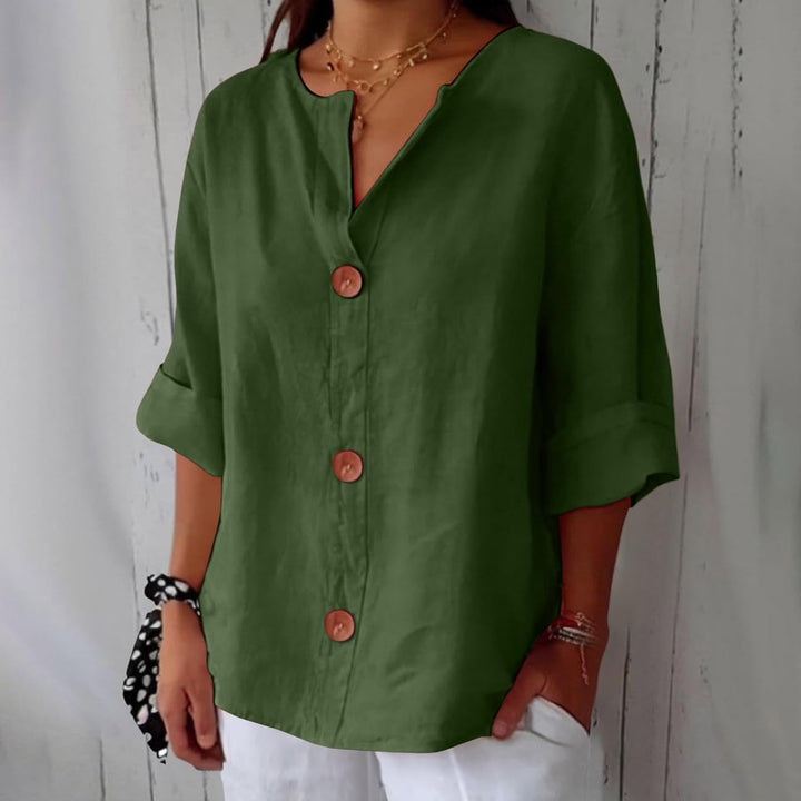 Blusa Oversize Minimalista con Estructura Vertical
