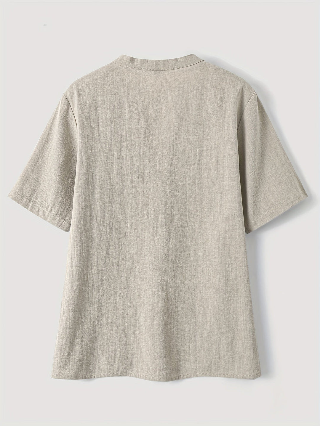 Blusa Elegante con Escote en V y Botones de Madera