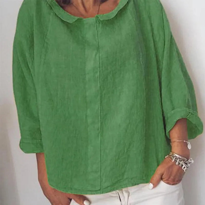 Blusa Sin Botones Para Mujer de Estilo Atemporal