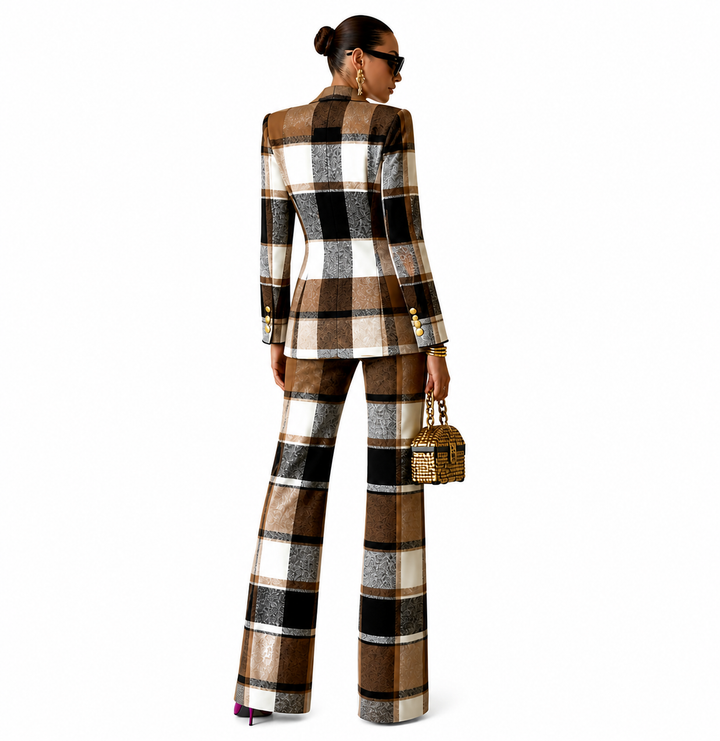 Conjunto Sastre Mujer Elegante De Estilo Clásico