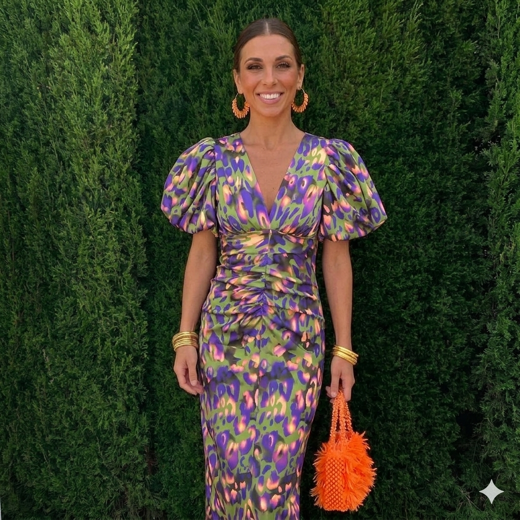 Bella™ - Vestido con mangas plisadas