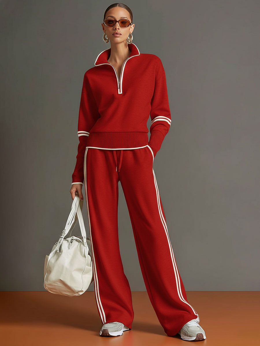 Chándal Mujer Dos Piezas con Sudadera Half Zip