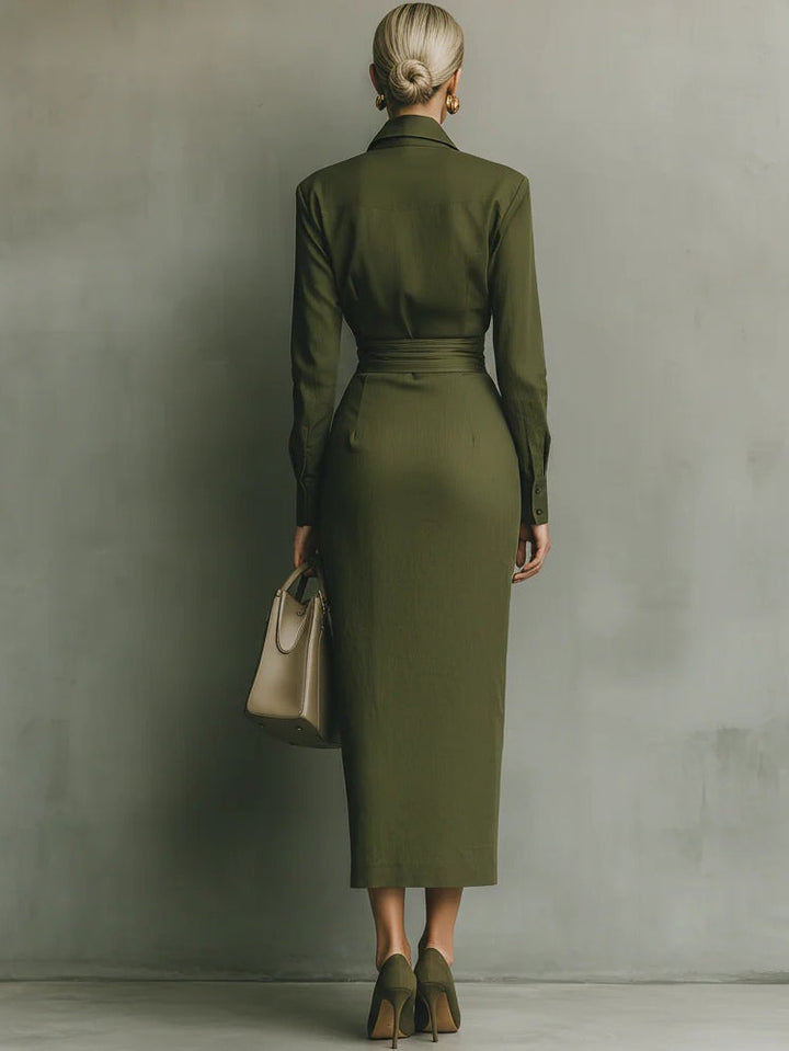 Narelle  - Vestido Elegante Envolvente