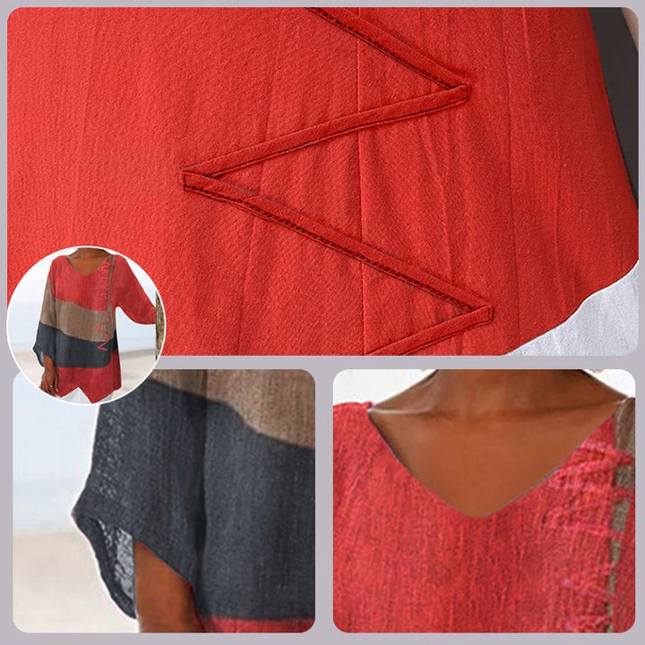 Blusa Elegante de Mujer con Estampado Artístico