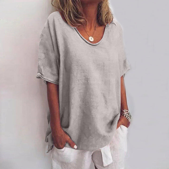 Blusa De Lino Mujer Atemporal Y Ligera