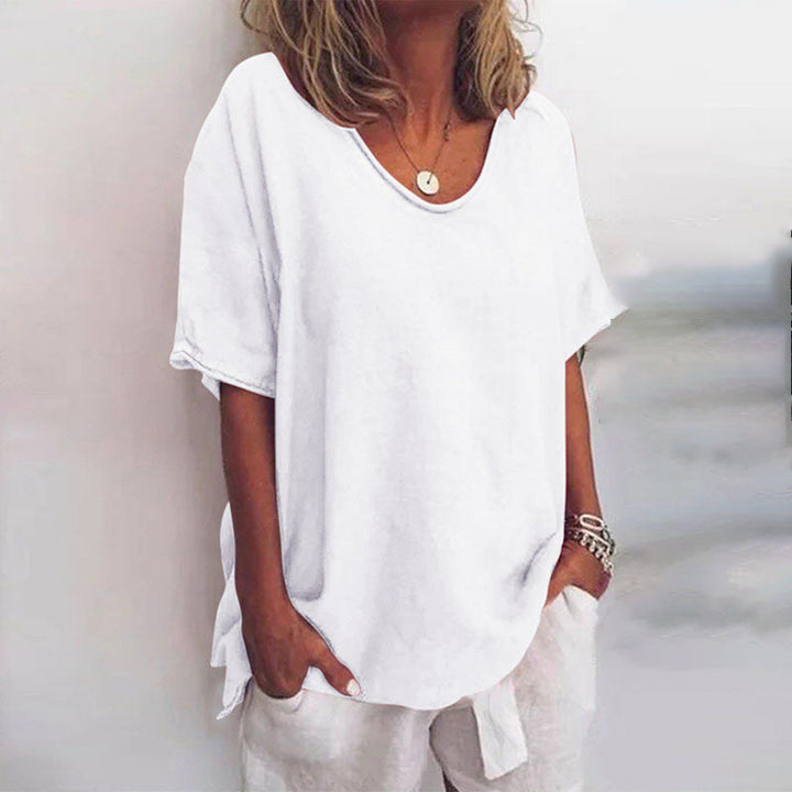 Blusa De Lino Mujer Atemporal Y Ligera